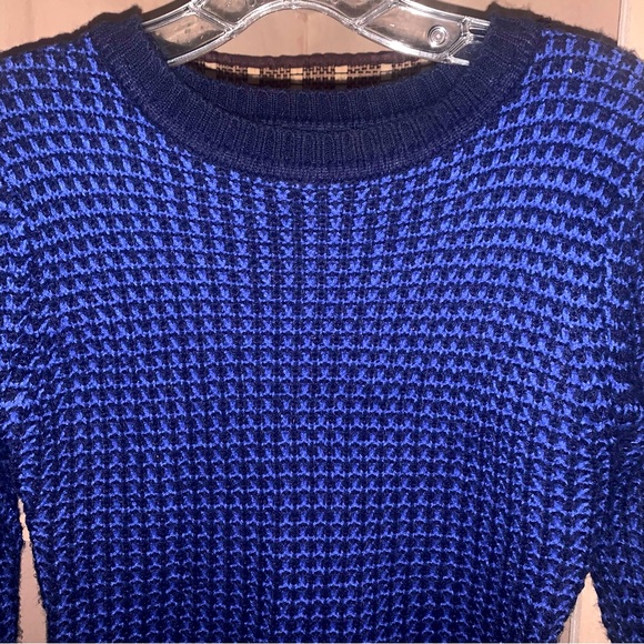 Blue & Midnight Knit Sweater Anthropologie Style Size Small - Picture 3 of 10